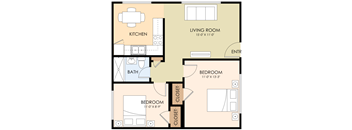 Two Bedroom One Bath