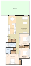 Three Bedroom Two Bath