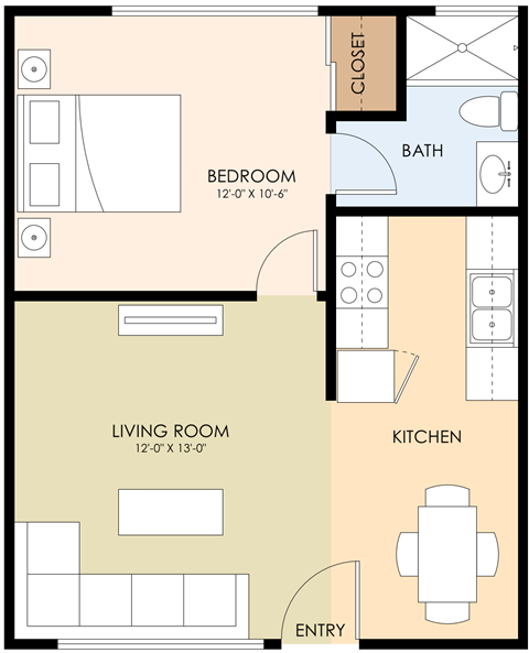 3039 - 3083 Alma Street 1-2 Beds Apartment for Rent - Photo Gallery 12