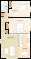 Two Bedroom One Bath