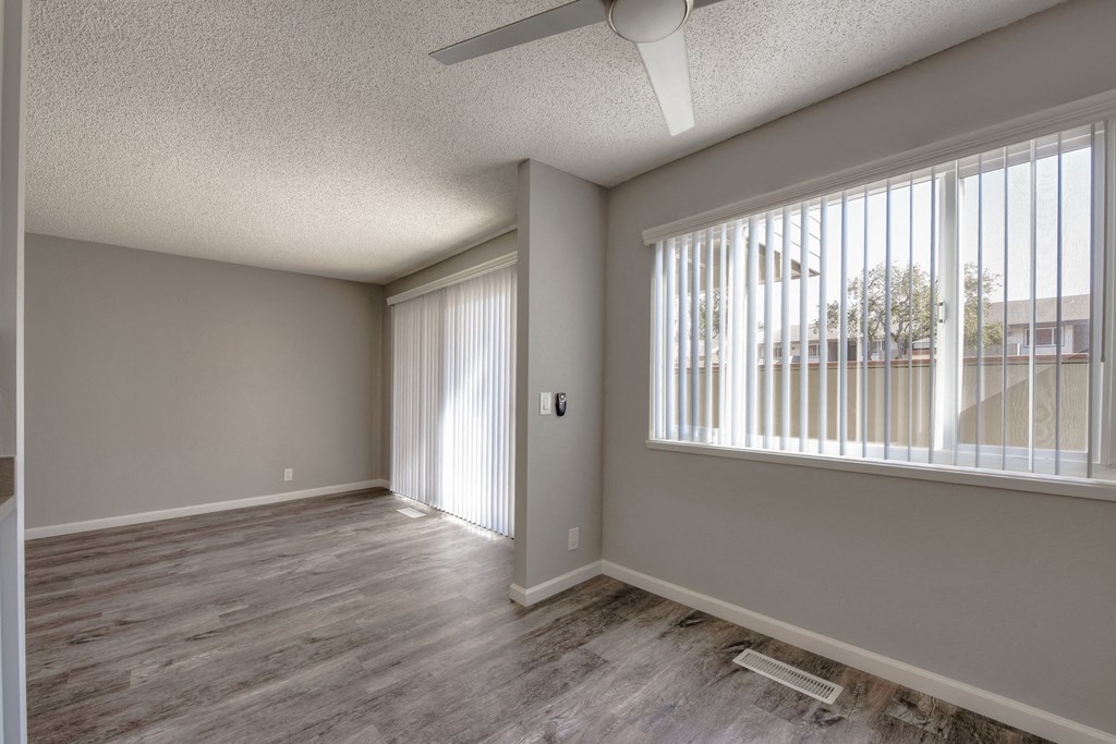 Large Windows with Window Coverings at Balboa, Sunnyvale, CA