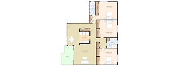 3 Bed 2 Bath Floor Plan at Balboa, Sunnyvale, CA