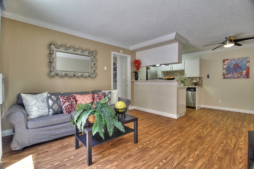Spacious Living Room at Casa Alberta Apartments, Sunnyvale