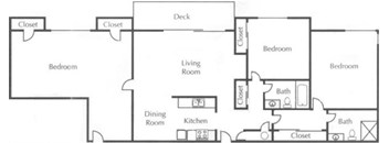 3 Bed 2 Bath Large