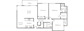 3 Bed 2 Bath Small