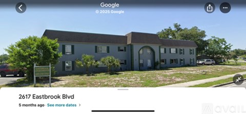 A street view of a building at 2617 Eastbrook Blvd.