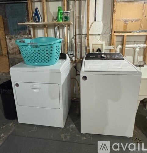 A washing machine and dryer are available for purchase.