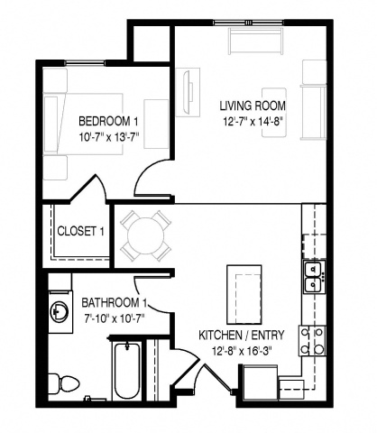 One Bedroom 40%