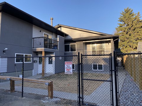 A building with a sign that says "247" on it.