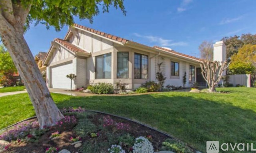 A house with a garden in front.