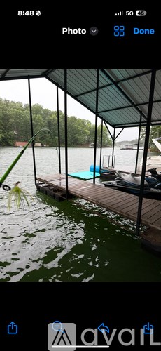 A spider is on the dock.