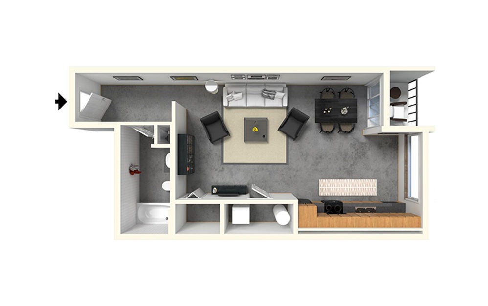 Studio 1 Renovated