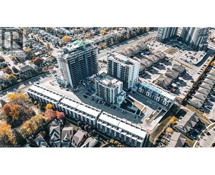 A cityscape with a mix of modern and traditional architecture.