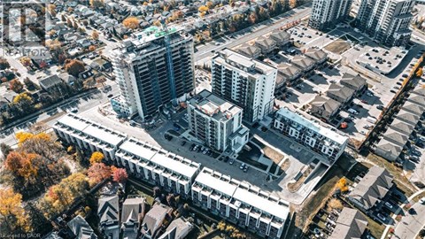 A cityscape with a mix of modern and traditional architecture.