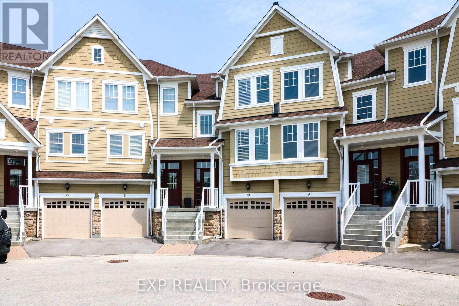 A row of houses with the text EXP REALTY, Brokerage on the bottom.