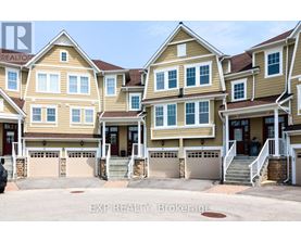 A row of houses with the text EXP REALTY, Brokerage on the bottom.