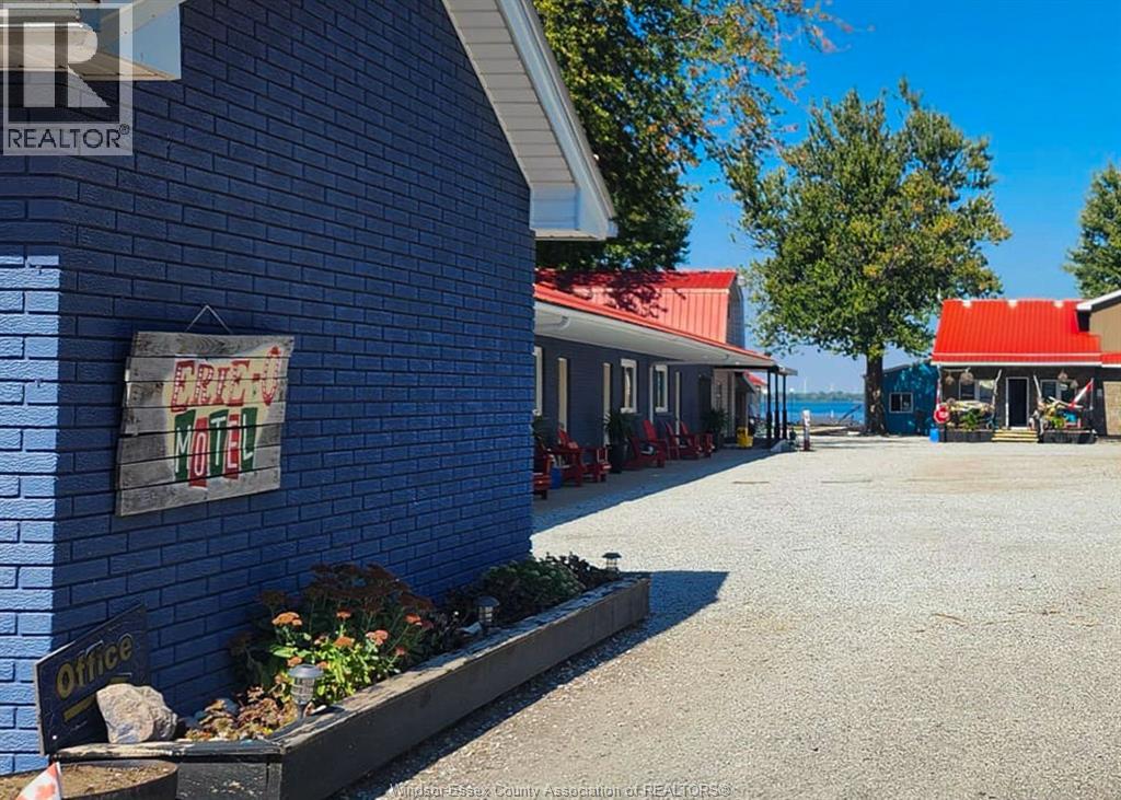 A blue building with a sign that says "Office" on it.