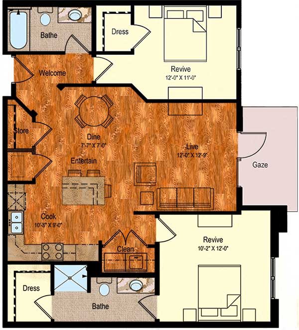 B-1 Floor Plan 13