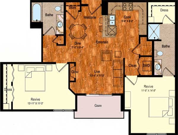 B-2 Floor Plan 14