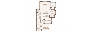 3 Bedrooms Floor Plan Copper Trail Apartments | Apartments in Olympia, WA 