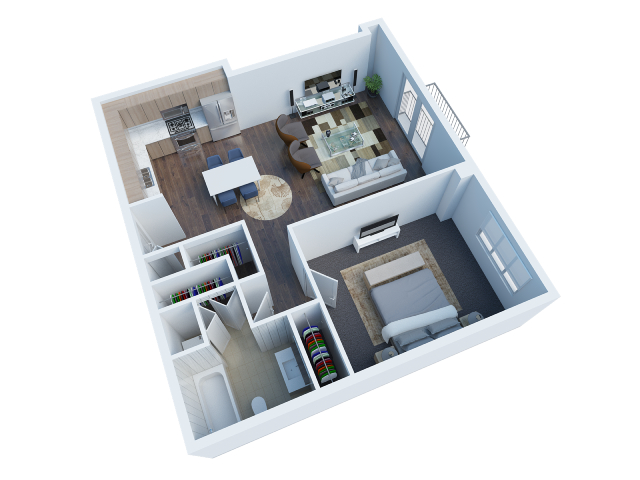 A4 Floor Plan at The View, Los Angeles