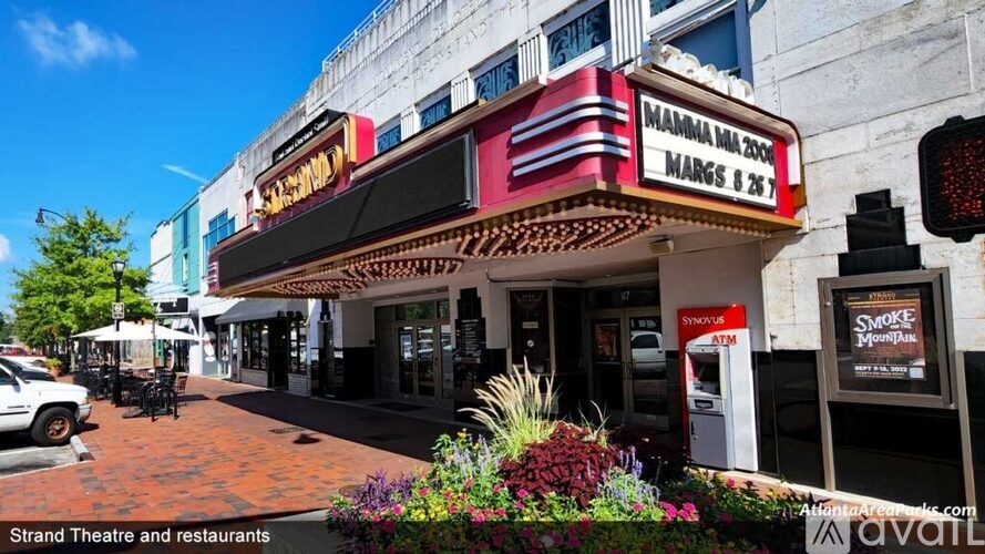 The Strand Theatre is showing the movie "Mamma Mia" on March 6th.