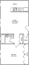One Bedroom Small