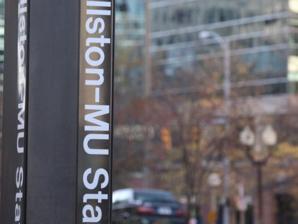 A blurry image of a sign that says "Millennium Star".