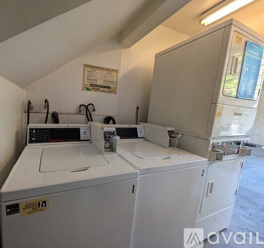 A washing machine and dryer are available for rent.