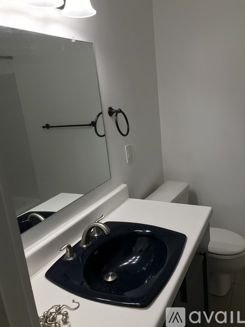 A bathroom with a sink and toilet.