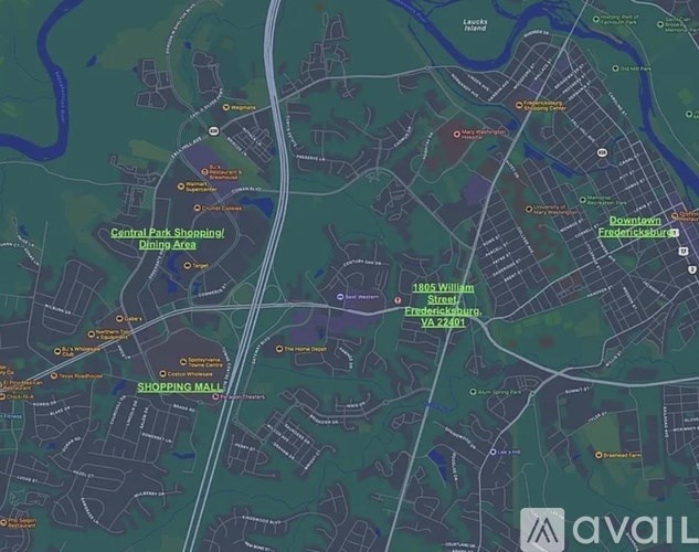 A map shows a shopping mall and Central Park in the Omega Area.