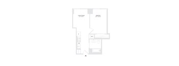 1 Bed 1 Bath B