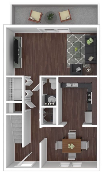 2 Bedroom Townhome