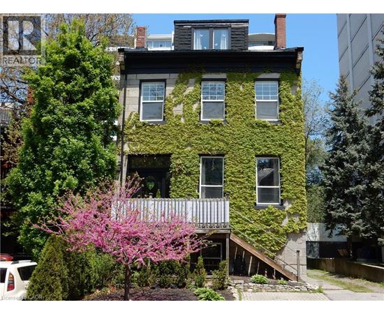 A house with a green vine on the side.