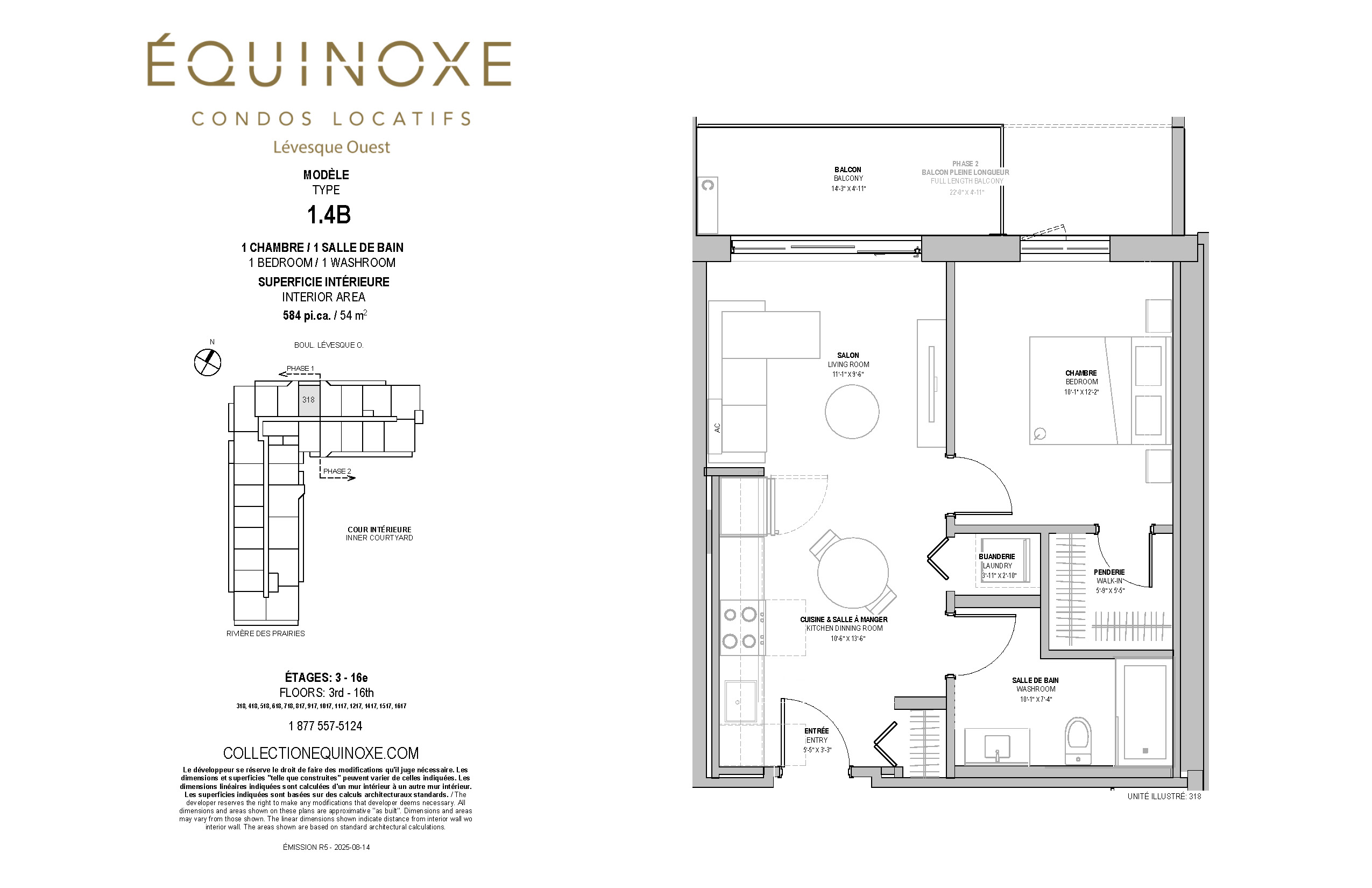 Levesque Ouest 1 bedroom