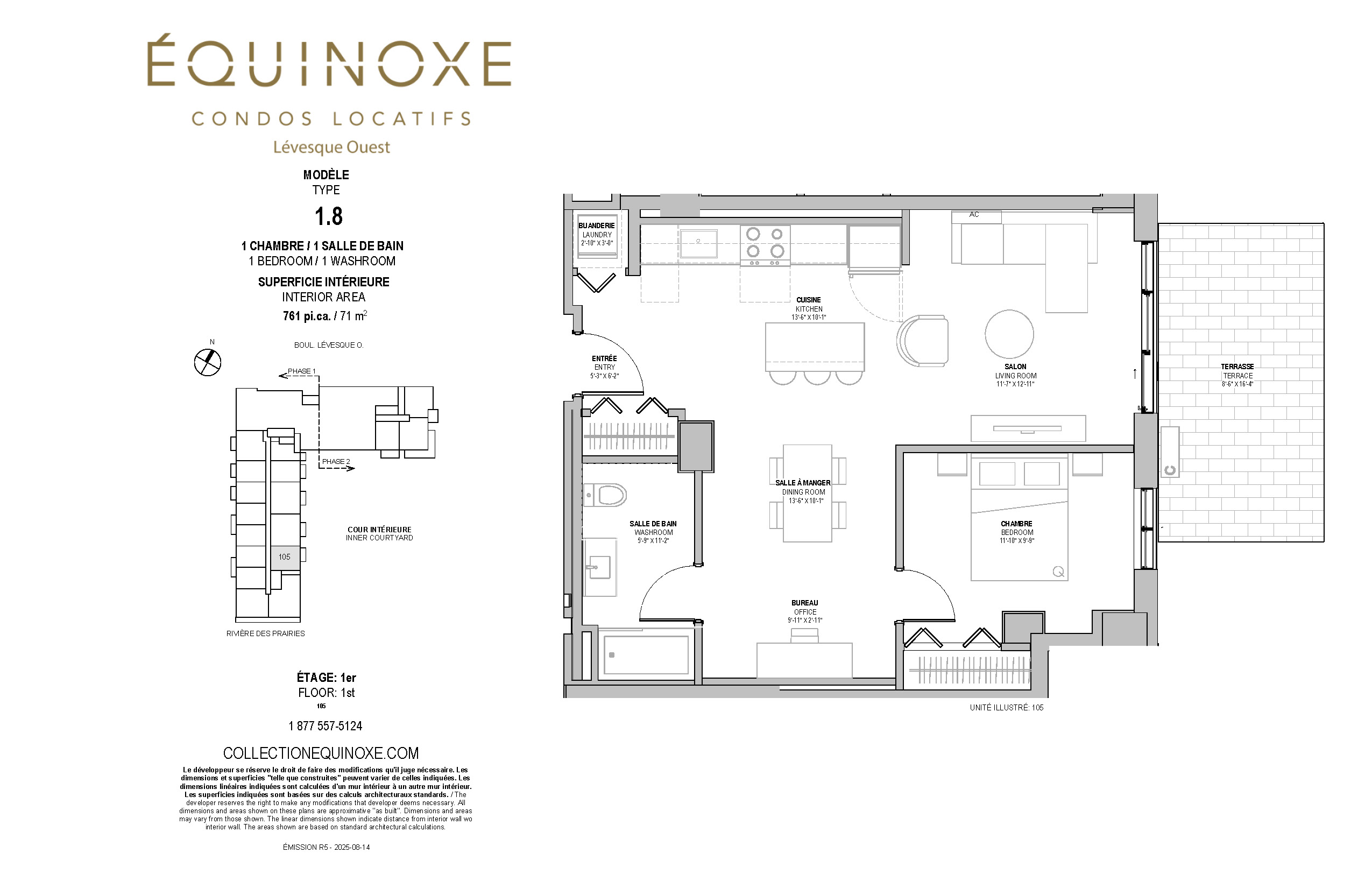 Levesque Ouest 1 bedroom