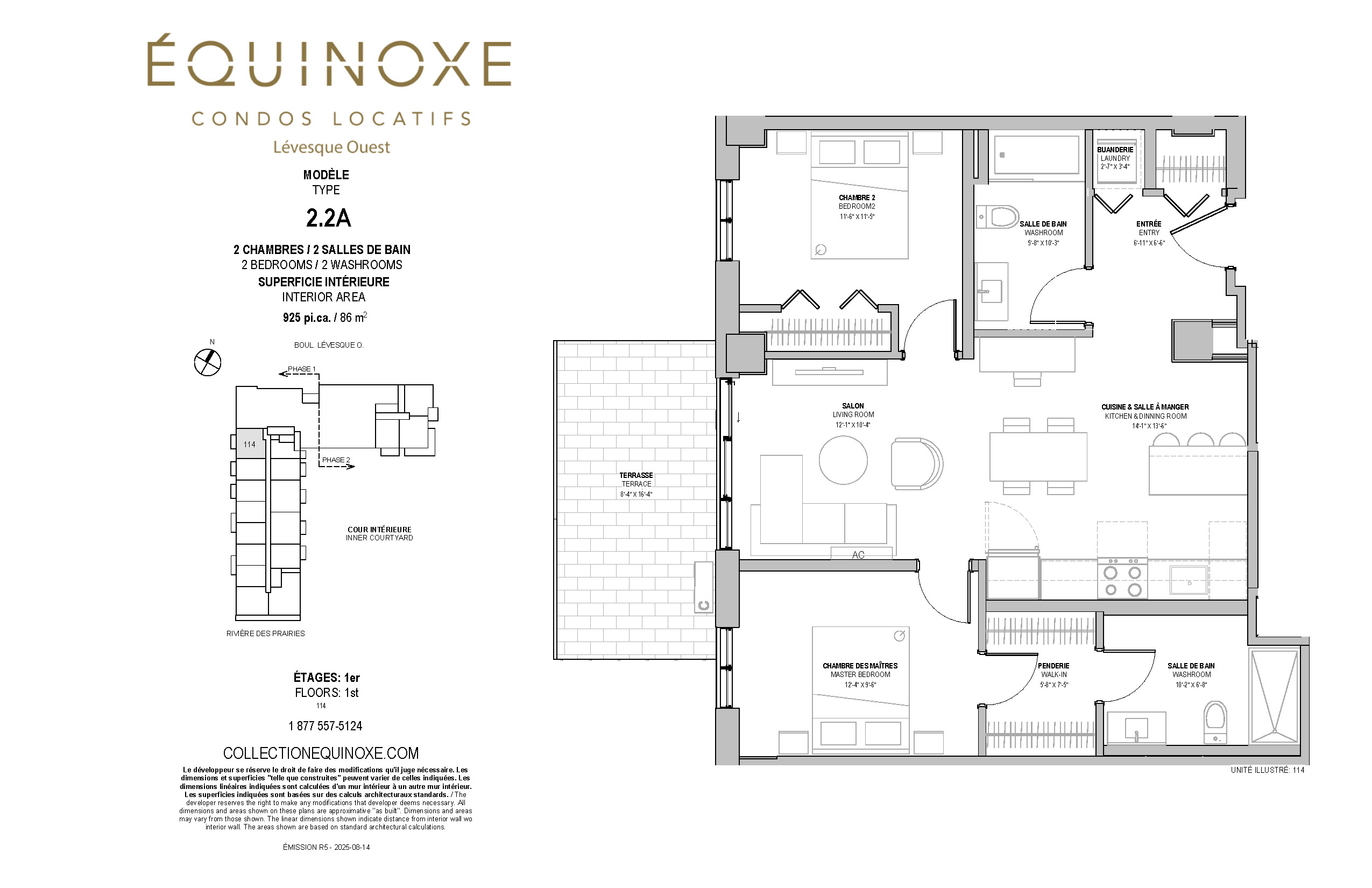 Levesque Ouest 2 bed 2 bath