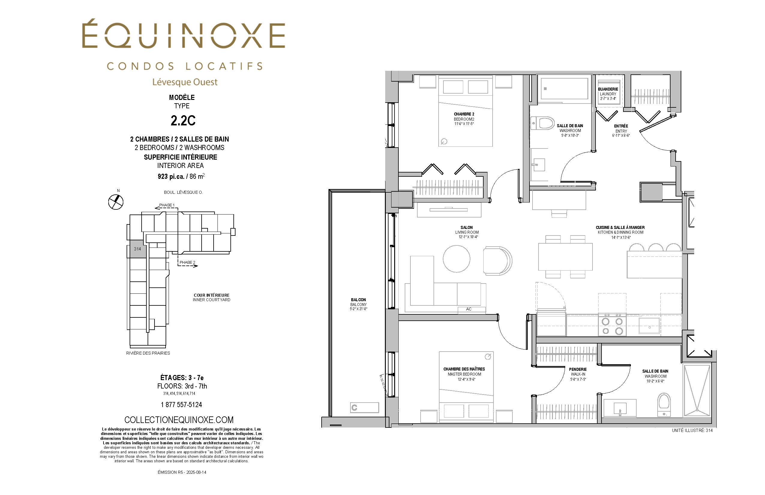 Levesque Ouest 2 bed 2 bath