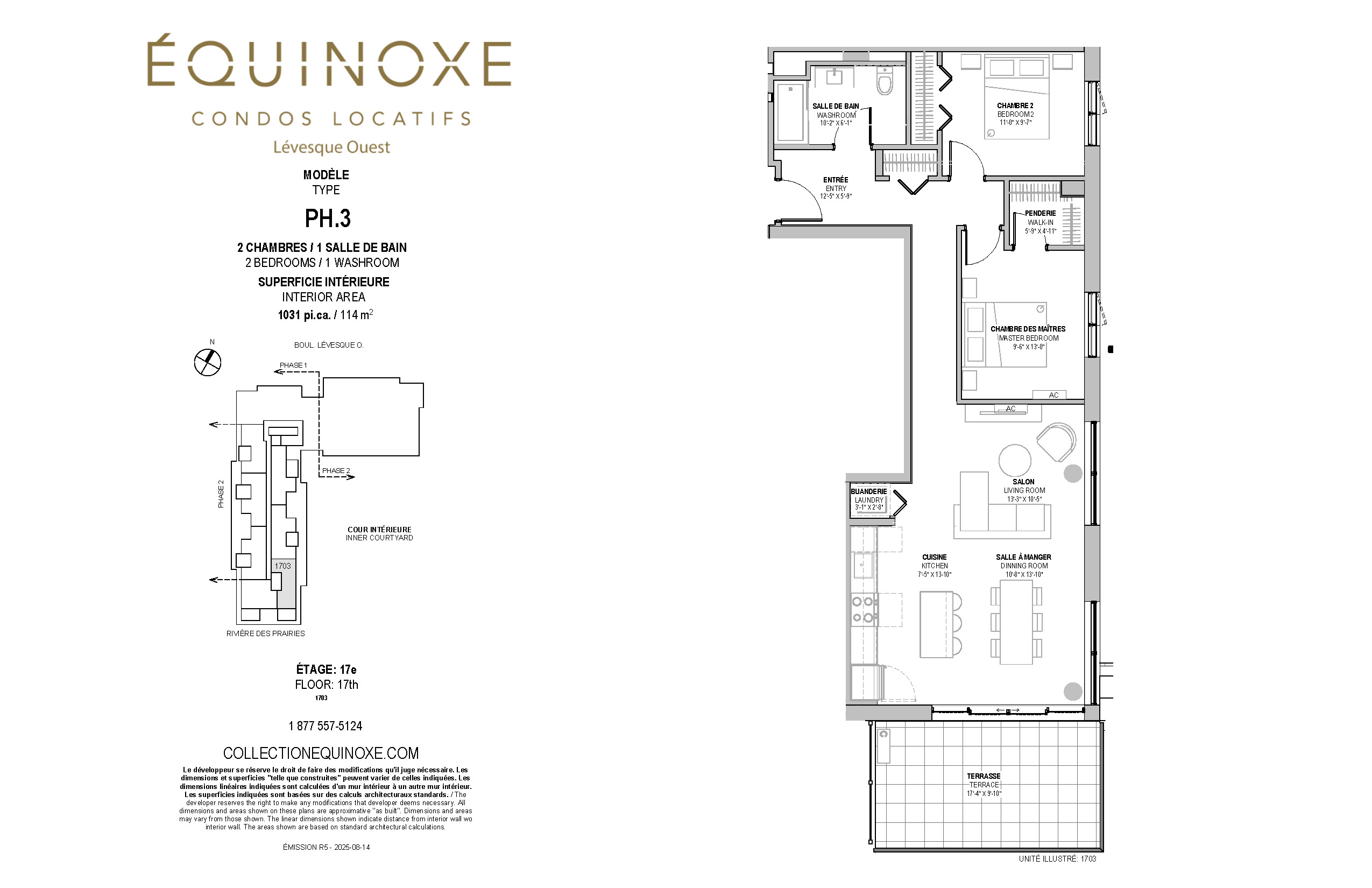 Levesque Ouest 2 bed 1 bath