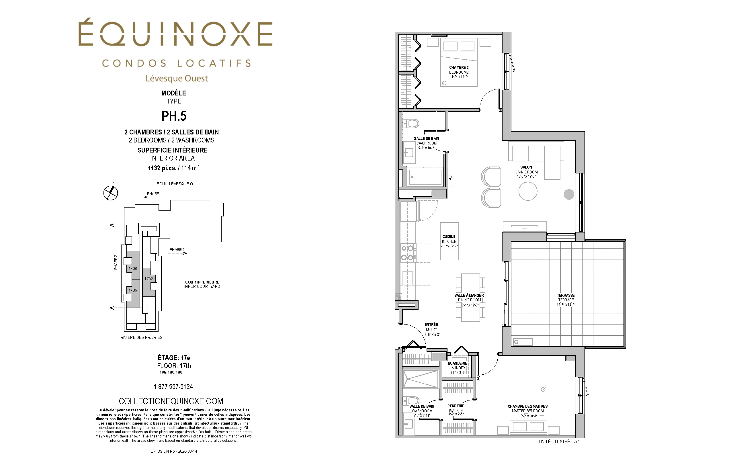 Levesque Ouest 2 bed 2 bath