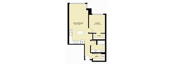 1 Bedroom 1 Bath  B17