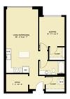 1 Bedroom 1 Bath Den B11