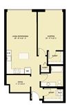 1 Bedroom 1 Bath Den B12