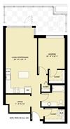 1 Bedroom 1 Bath Den B5