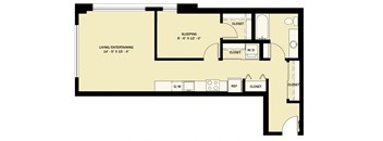 1 Bedroom 1 Bath Income Qualified B15