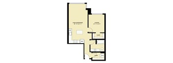 1 Bedroom 1 Bath Income Qualified B17