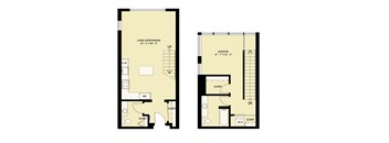 1 Bedroom 1.5 Bath Loft B2