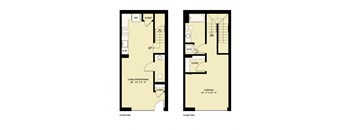 1 Bedroom 1.5 Bath Townhouse B7