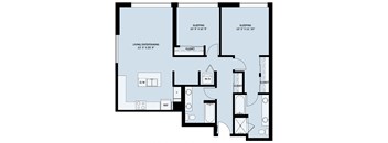 2 Bedroom 2 Bath C2