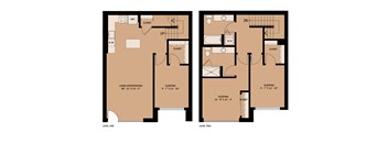 3 Bedroom 2 Bath Townhouse D1